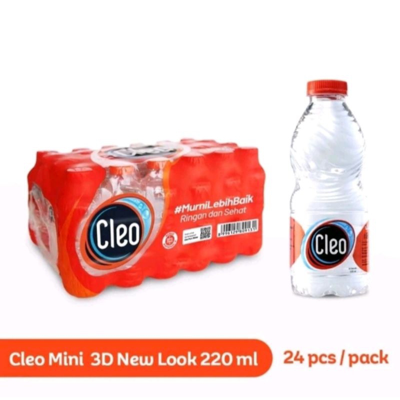 Jual AIR CLEO BOTOL 220 ML / AIR MINERAL CLEO BOTOL KECIL | Shopee ...