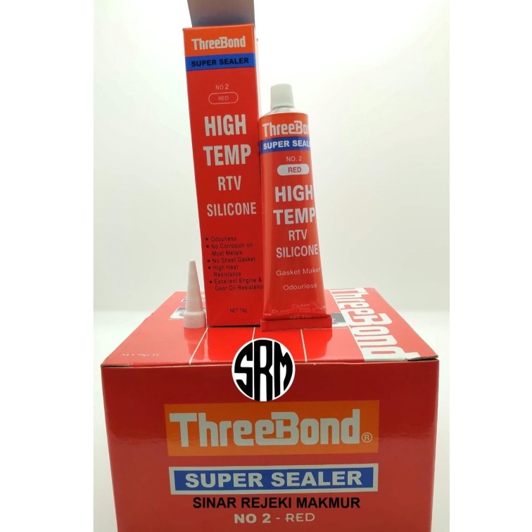 Jual Sudah READY LEM THREEBOND THREE BOND NO 2 RED 75 GRAM SILICONE RTV ...
