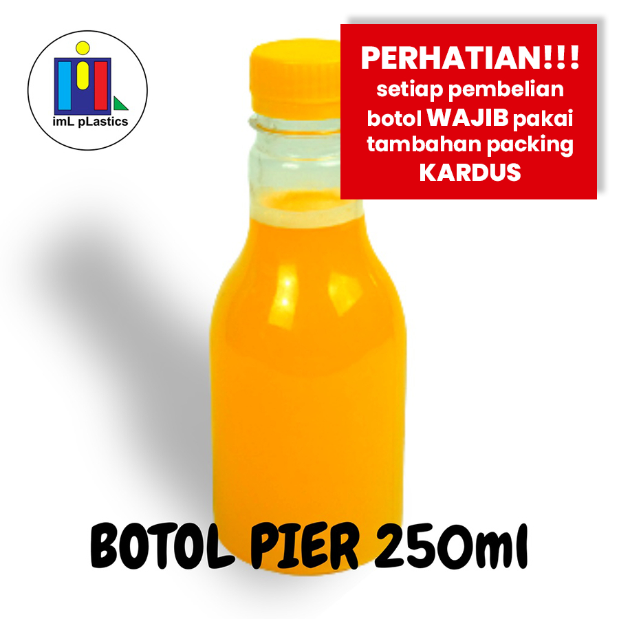 Jual Botol Pier Round LN (Bulat) / Botol Plastik Kekinian 250 ml LN - 1 ...