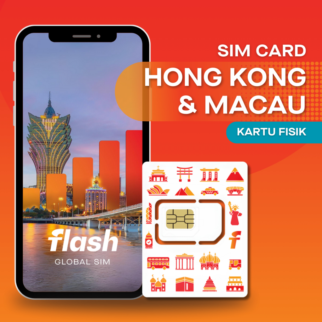 Jual SIM Card Hong Kong & Macau Unlimited Data Flash Global SIM
