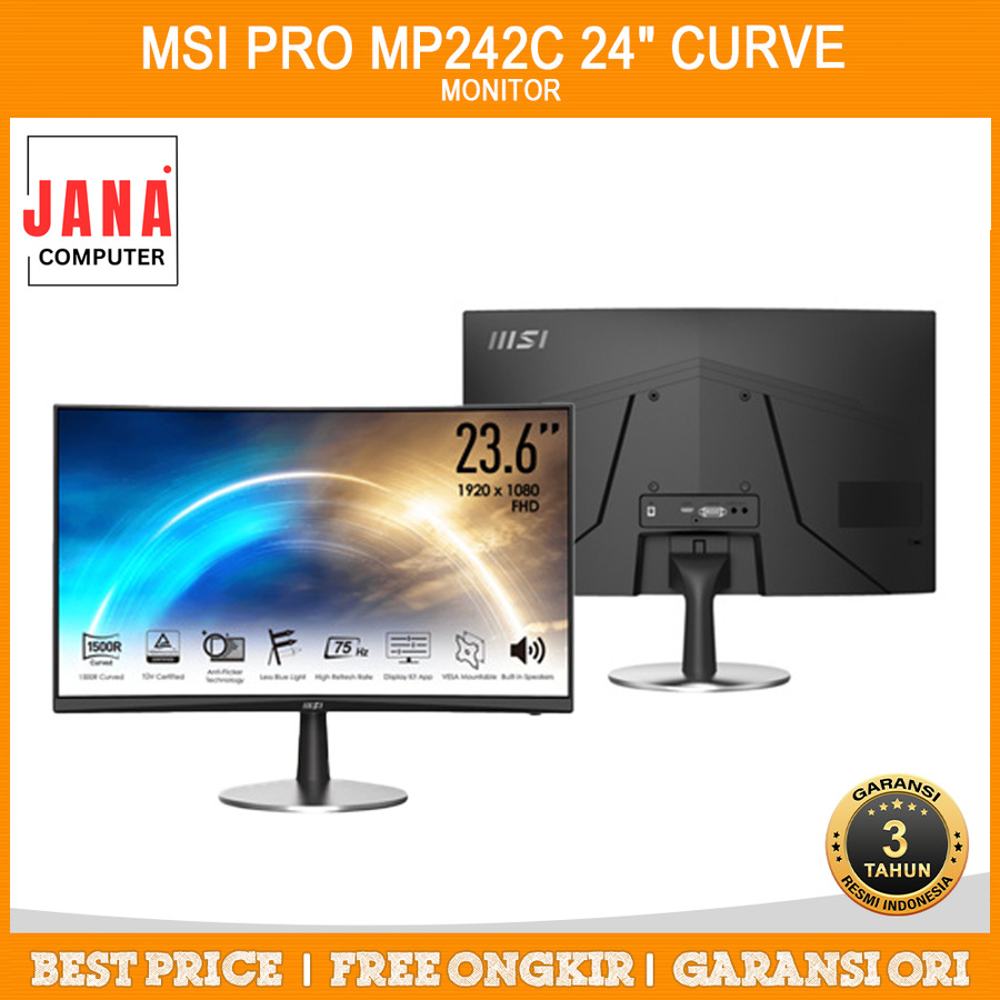 Jual LED MSI PRO MP242C 24