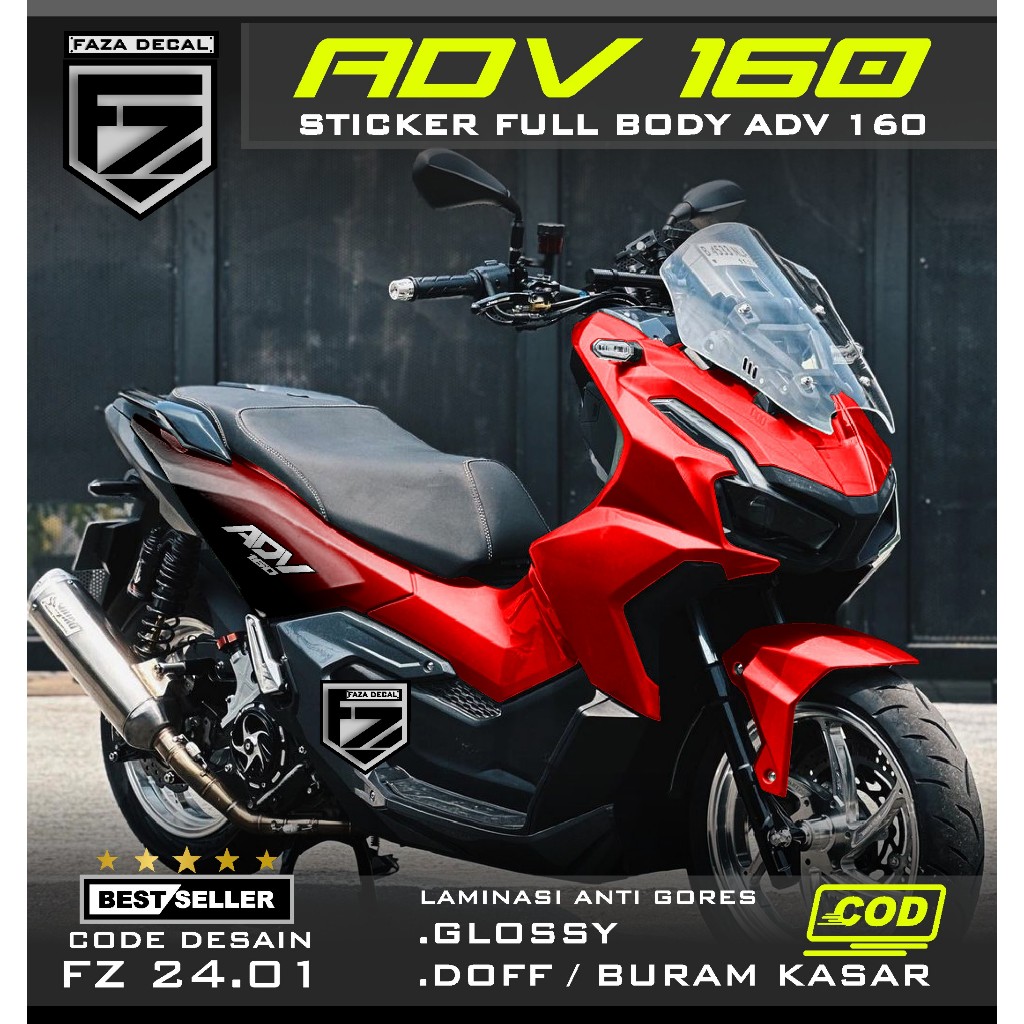 Jual (COD)Decal stiker ADV 160 Full body gradasi terbaru - Sticker ...