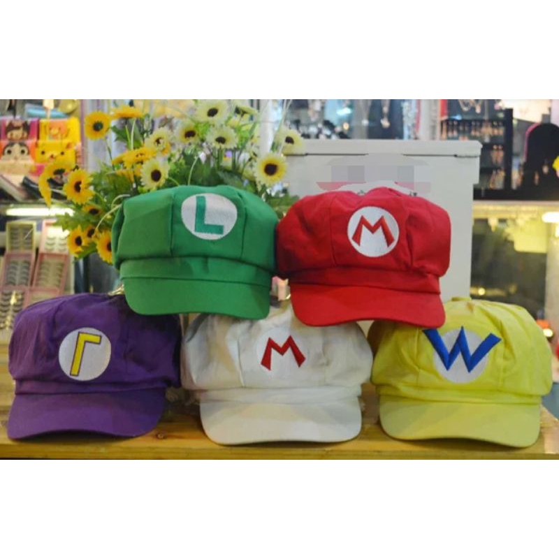 Jual TERMURAH! TOPI SUPER MARIO LUIGI BROS CAP HAT HALLOWEEN COSPLAY ...
