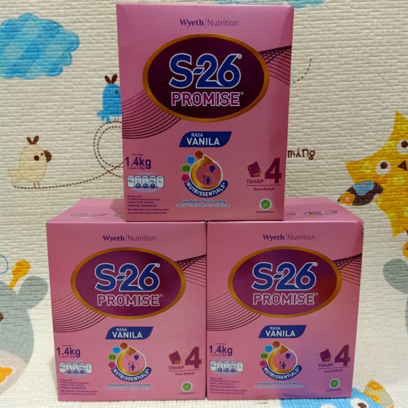 Jual Susu S26 Promise Box Tahap 4 Rasa Vanila Usia >3 Tahun 1,4 Kg ...