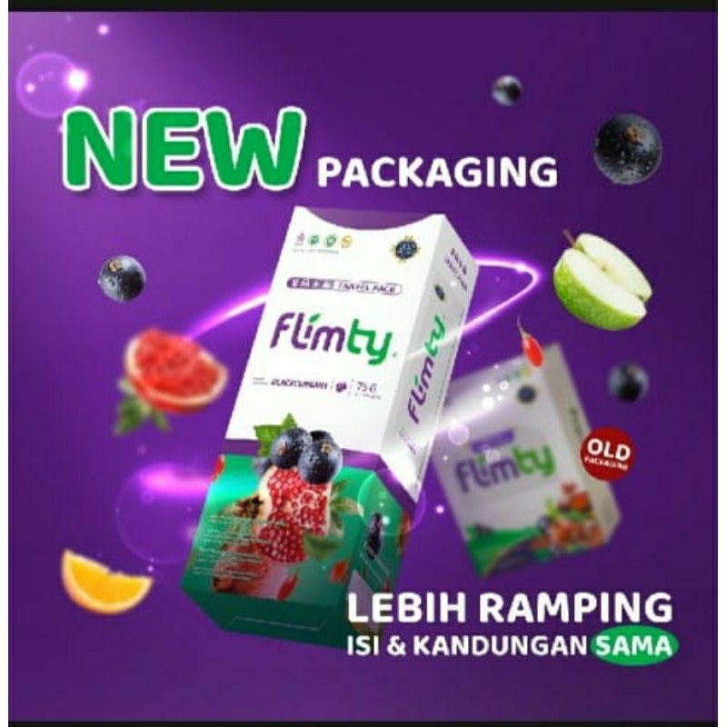 Jual Flimty Fiber Travel Pack (5 sachet) Cobain Dulu! - Rasa Raspberry ...