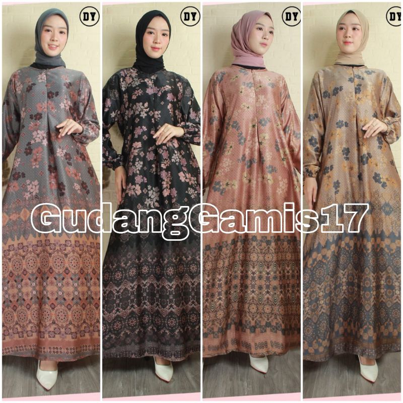 Jual Gamis Dahlia Gamis Silk Premium Quality Gamis Silky Premium Gamis ...
