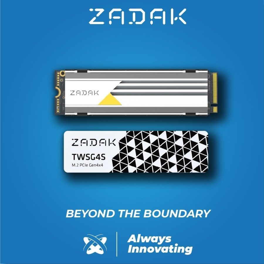Jual ZADAK TWSG4S SSD 512GB M.2 NVME PCIe Gen4 x4 with HeatSink