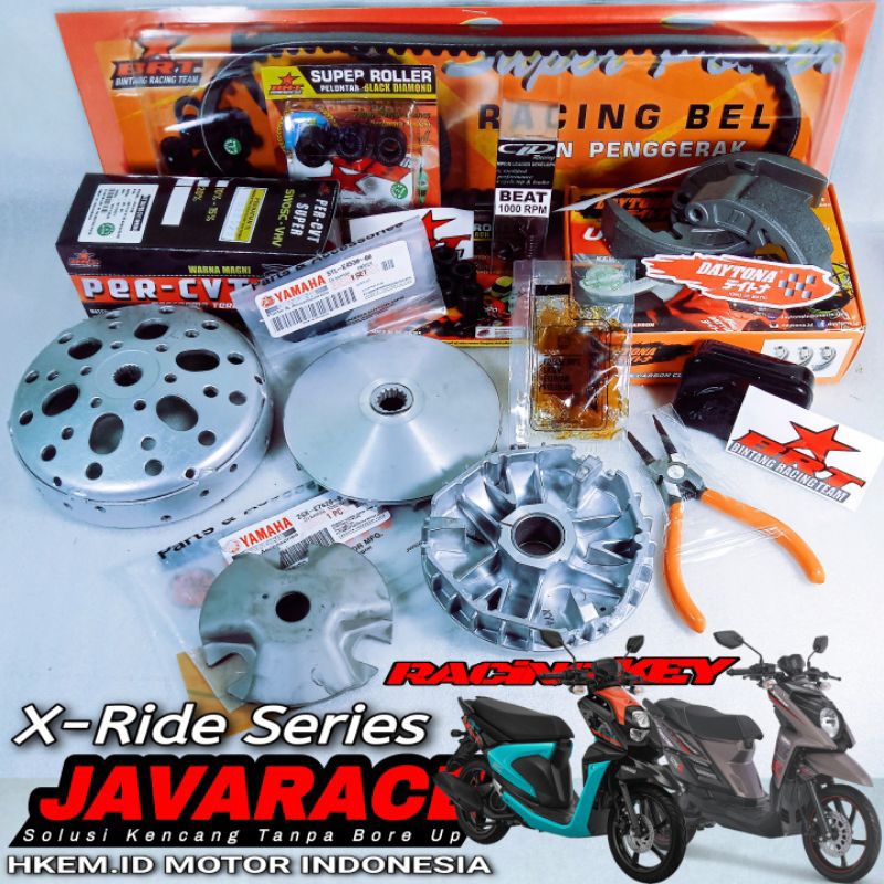 Jual Paket Full Kirian Cvt Xride Pulley Ori Custom Anti Gredek X Ride