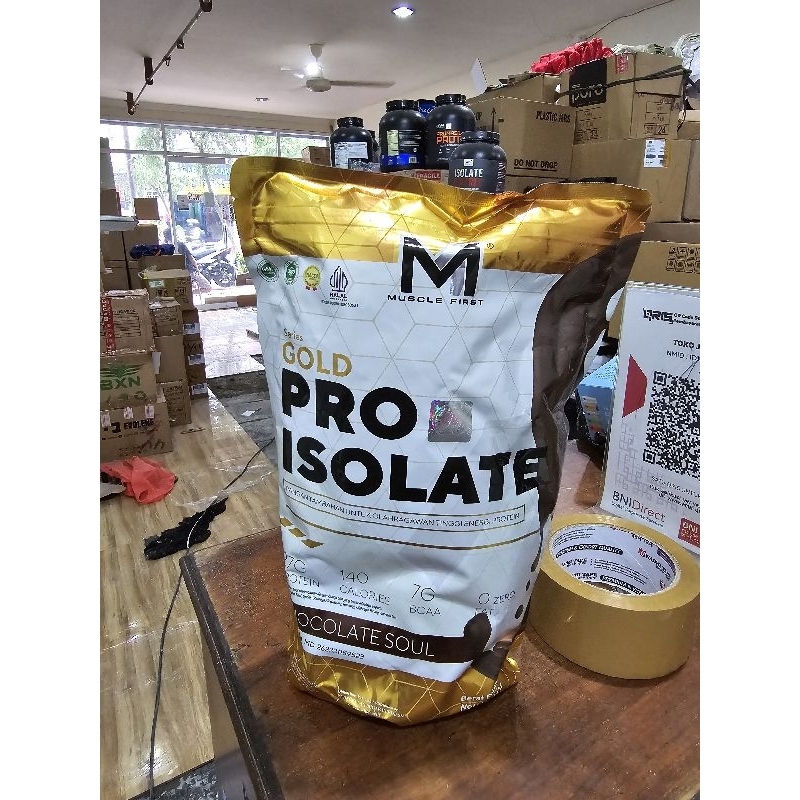 Jual M1 Muscle First Gold Pro Isolate 2 Lbs BPOM susu Whey Protein ...