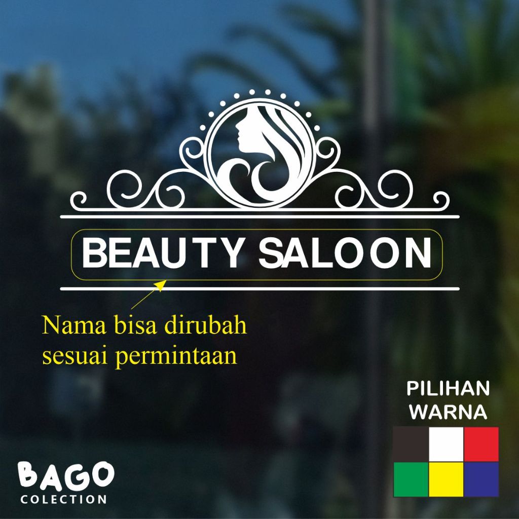 Jual Stiker Dinding Kaca Salon Kecantikan Kuku Nail Art Sticker