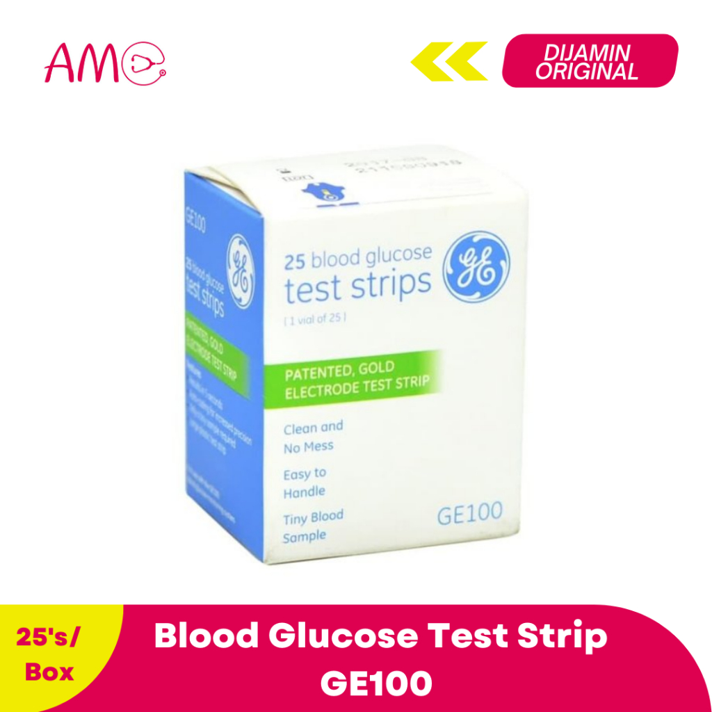 Jual Blood Glucose Test Strip GE100 25's/Box Shopee Indonesia