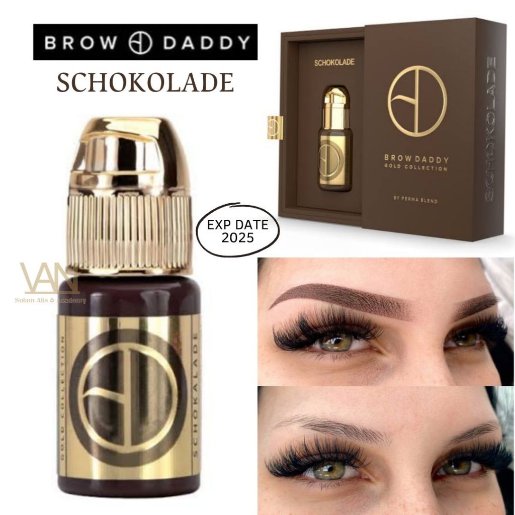 Jual Tinta Permablend Brow Daddy - Schokolade Original Made in USA 15ml ...