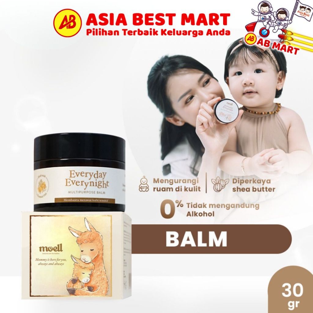 Jual Moell Multipurpose Balm 30Gr - Everyday Everynight Multipurpose ...