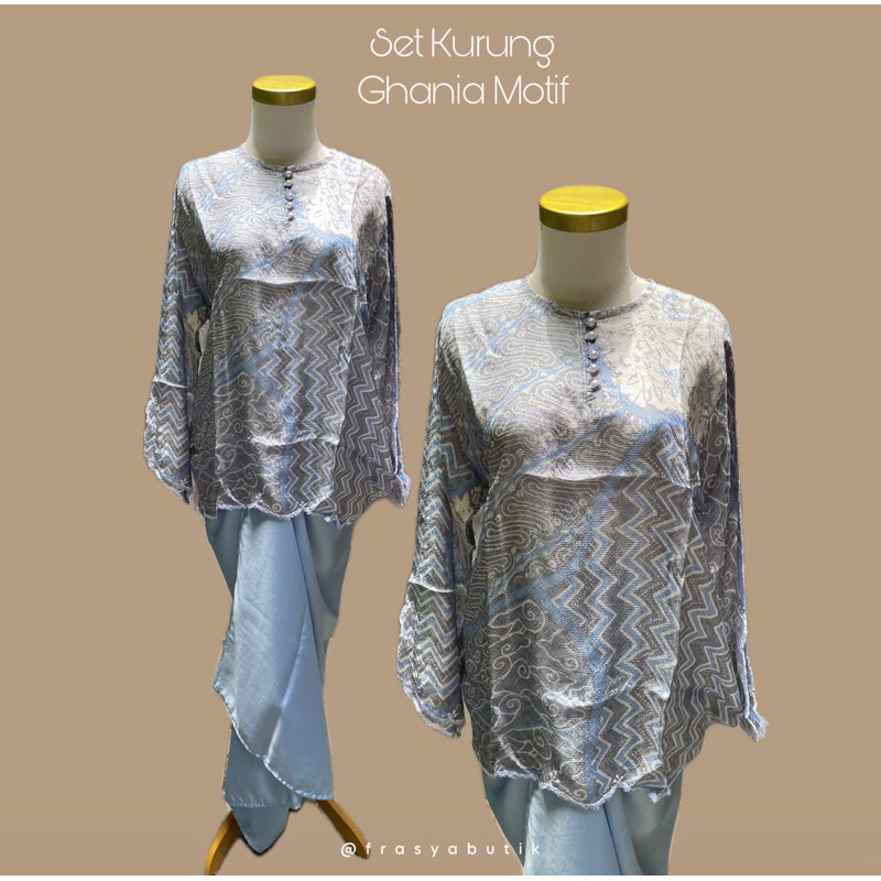 Jual Frasya Butik Set Kurung Ghania Motif Batik Viscose Baju Kurung Malaysia Shopee Indonesia