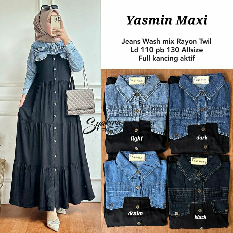 Jual Yasmin Maxi Jeans (ORI SYAKIRA) | Shopee Indonesia