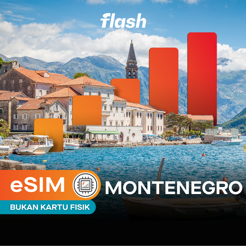 Jual eSIM Montenegro Flash Global SIM Internet eSIM (eSIM elektronik