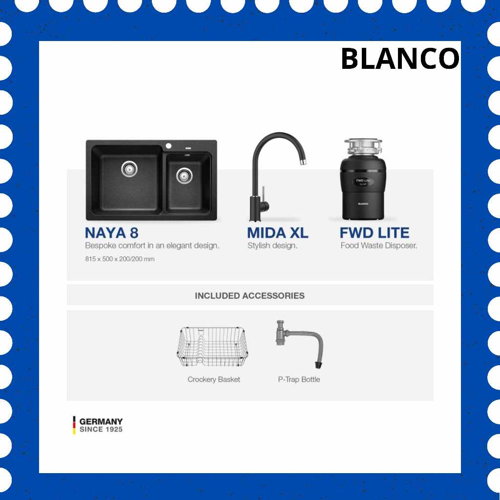 Jual Paket Blanco NAYA 8 Promo Blanco Unit FWD 6 - Bak Cuci Piring ...