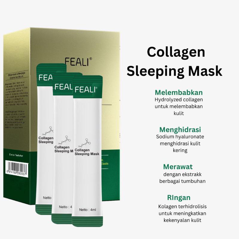 Jual FEALI Collagen Sleeping Mask Membantu Melembabkan Mencerahkan dan