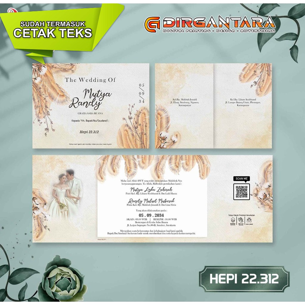 Jual UNDANGAN PERNIKAHAN ELEGAN UNDANGAN PERNIKAHAN MURAH UNDANGAN ...
