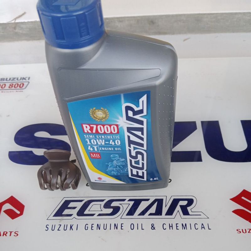 Promo Oli Motor Ecstar R7000 Semi Synthetic 10w-40 4t Mb Engine Oil Motor Matic Scooter Original Sgo Suzuki Genuine Oil