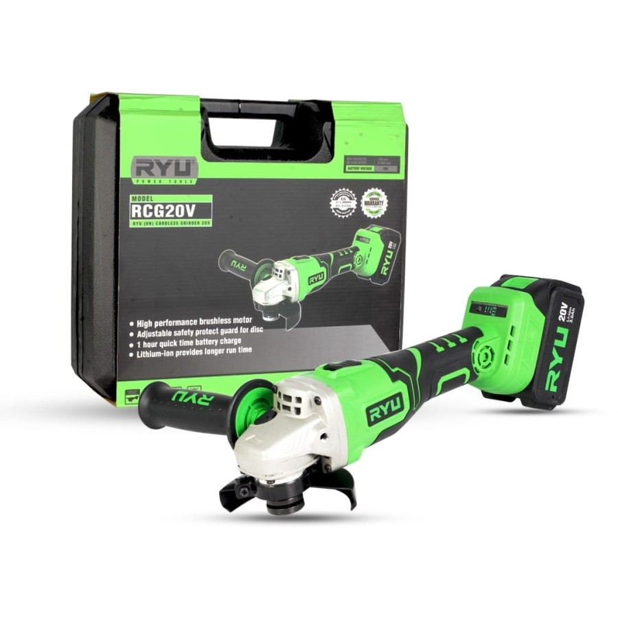 Jual Ryu RCG20V Mesin Gerinda Tangan baterai 20V / Cordless Grinder ...