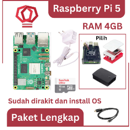 Jual Raspberry Pi 5 4GB Paket Lengkap Siap Pakai Uk Pi5 4 GB | Shopee ...