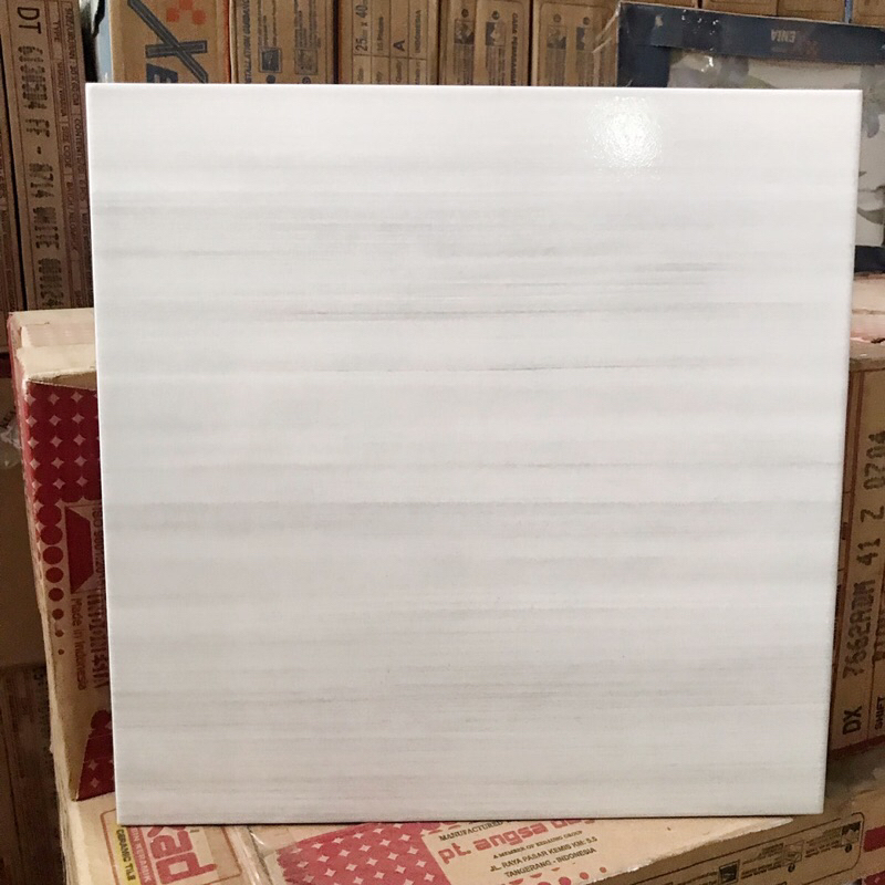 Jual keramik 40x40 putih motif GLOSSY/ keramik lantai motif marmer
