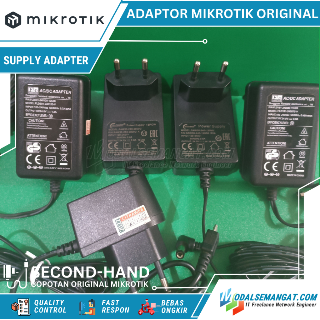 Jual Adaptor Mikrotik Original V V V V A A A A A