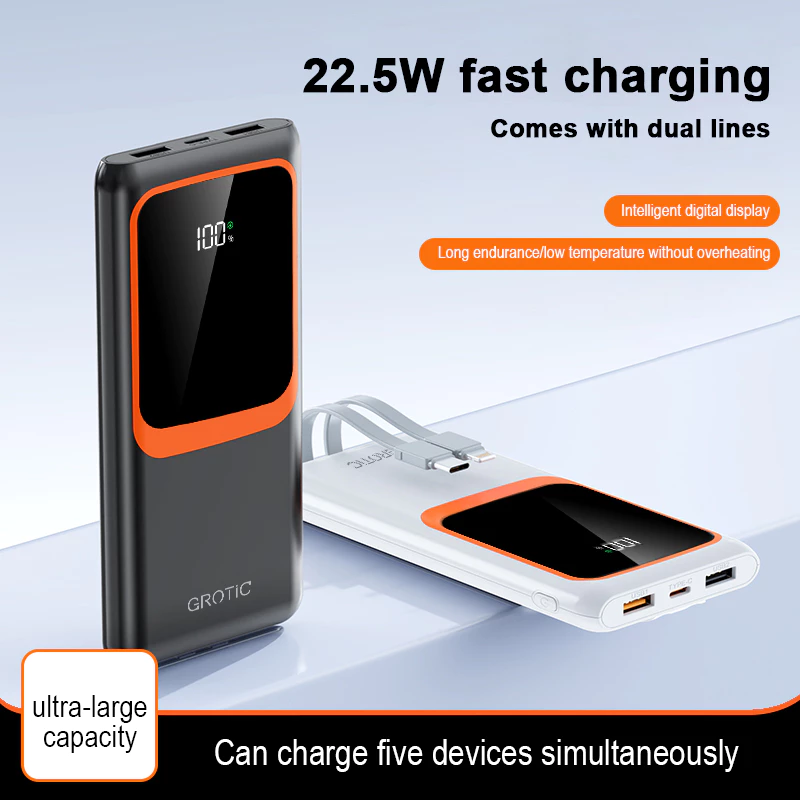 GROTIC Powerbank Fast Charging Dual Port USB 10000mAh BY016