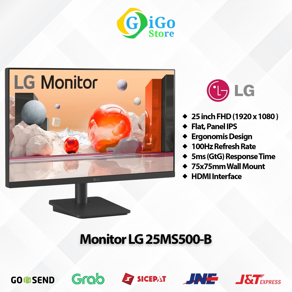 Jual Monitor LED LG 25MS500 FHD IPS 100Hz 25