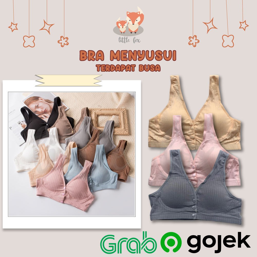 Jual Bra Menyusui Kancing Depan Pakaian Dalam Wanita Ibu Hamil Tanpa