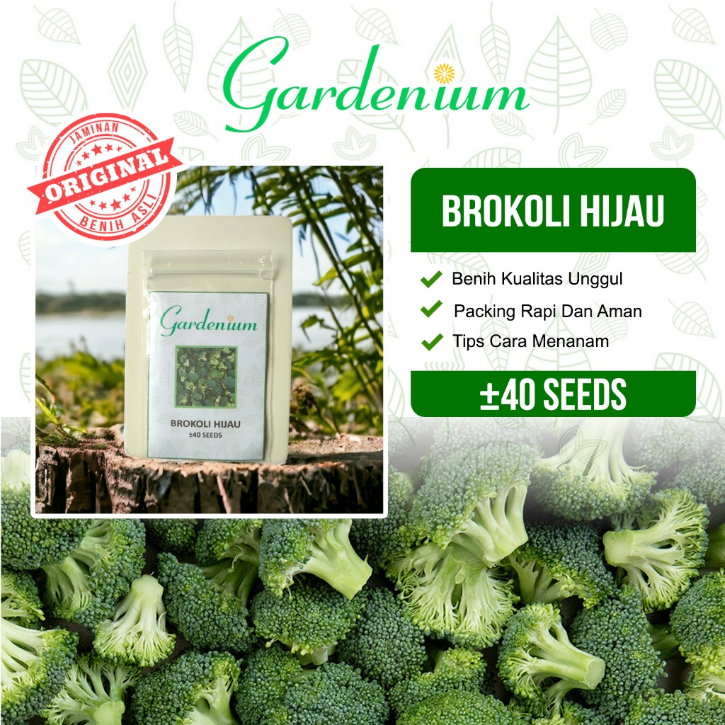 GARDENIUM Benih Brokoli Hijau Tananam Sayur Brocolli Unggul
