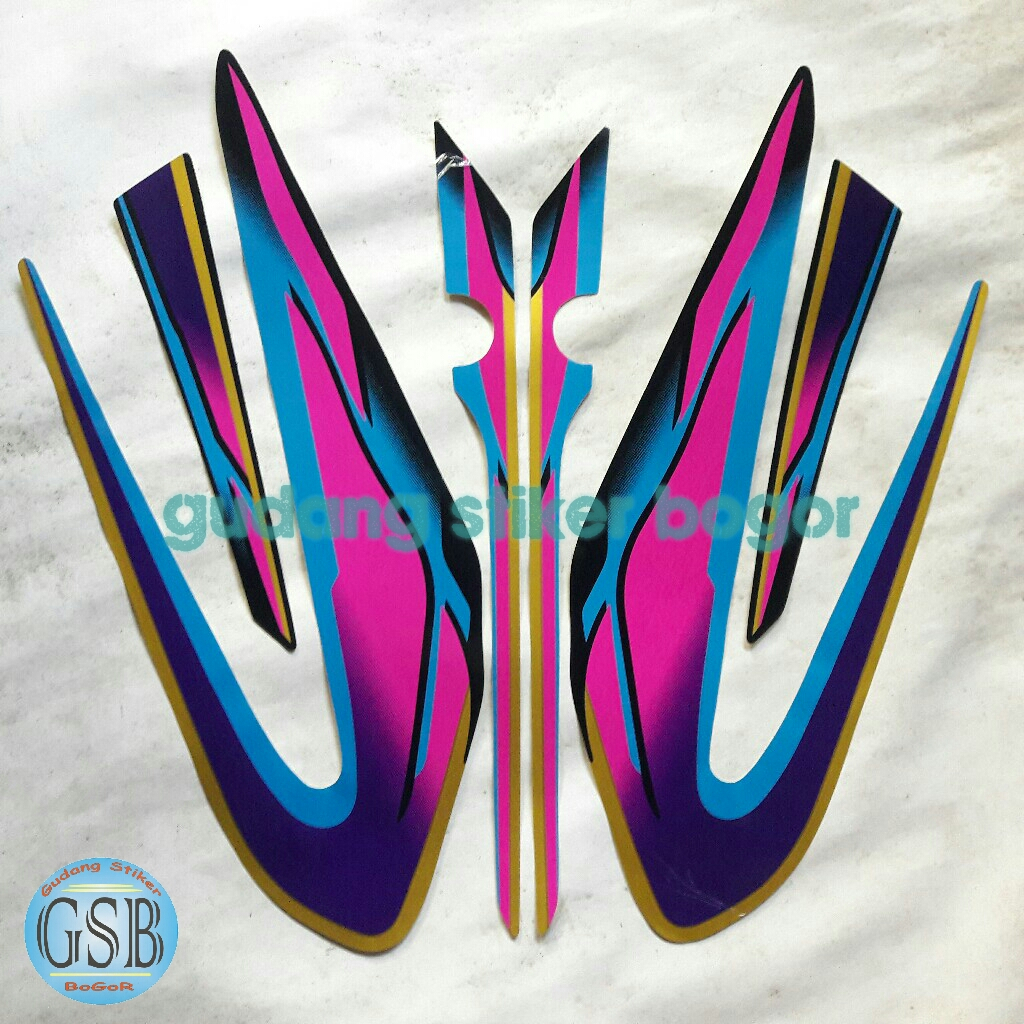 Jual STICKER STRIPING MOTOR YAMAHA RXS RX SPECIAL 1999 SPESIAL UNGU ...