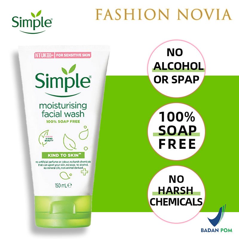 Jual SIMPLE Kind to Skin Moisturising facial wash Cocok untuk kulit ...