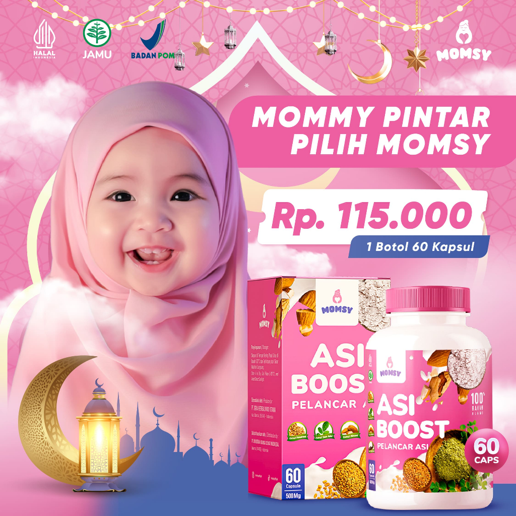 Jual MOMSY Asi Booster 60 Caps Pelancar Asi BPOM Halal Natural Almond ...