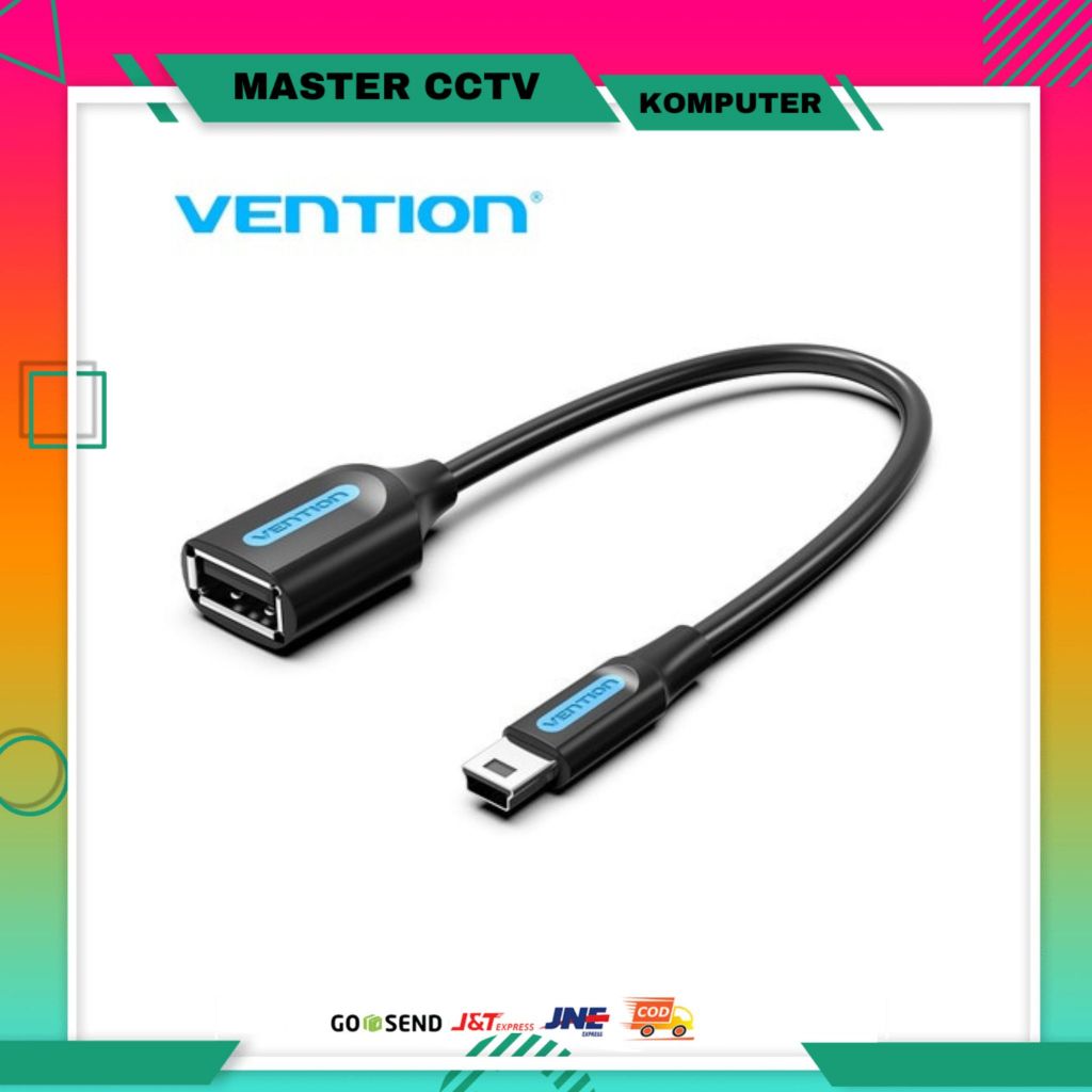 Jual Kabel Female Usb To Male Mini USB 0.5M VENTION Tebal | Shopee ...