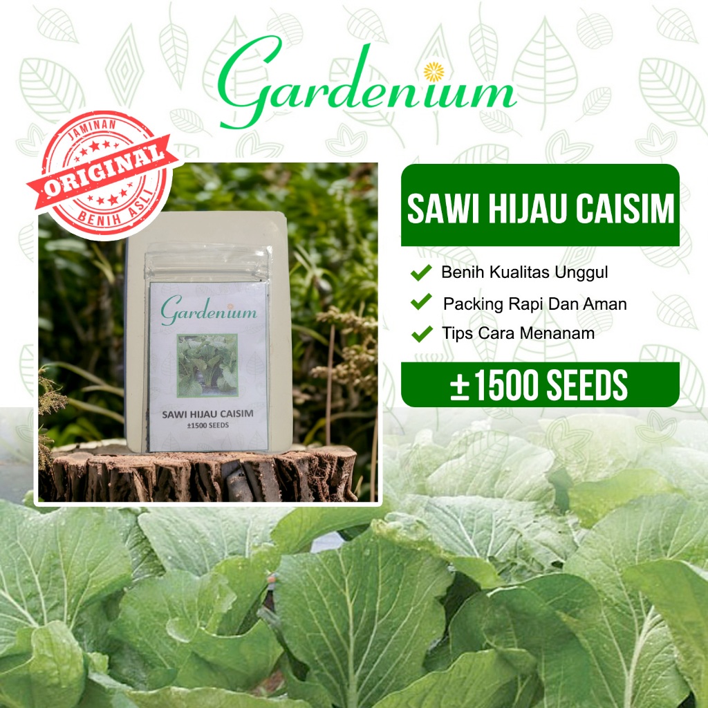 GARDENIUM Benih Sawi Hijau Caisim Sayuran Unggul