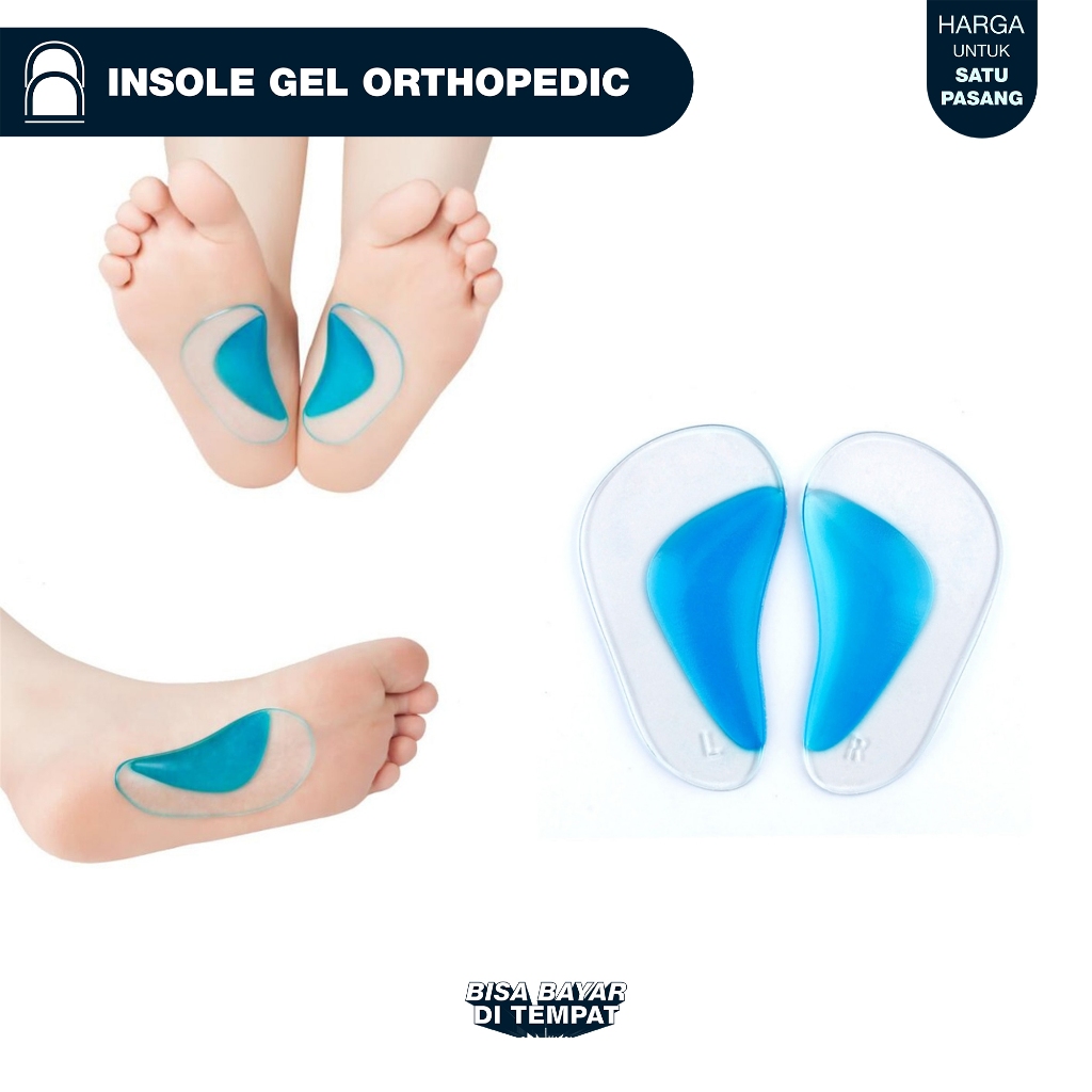 Jual Insole Gel Orthopedic Arch Support Untuk Terapi Kaki Insole