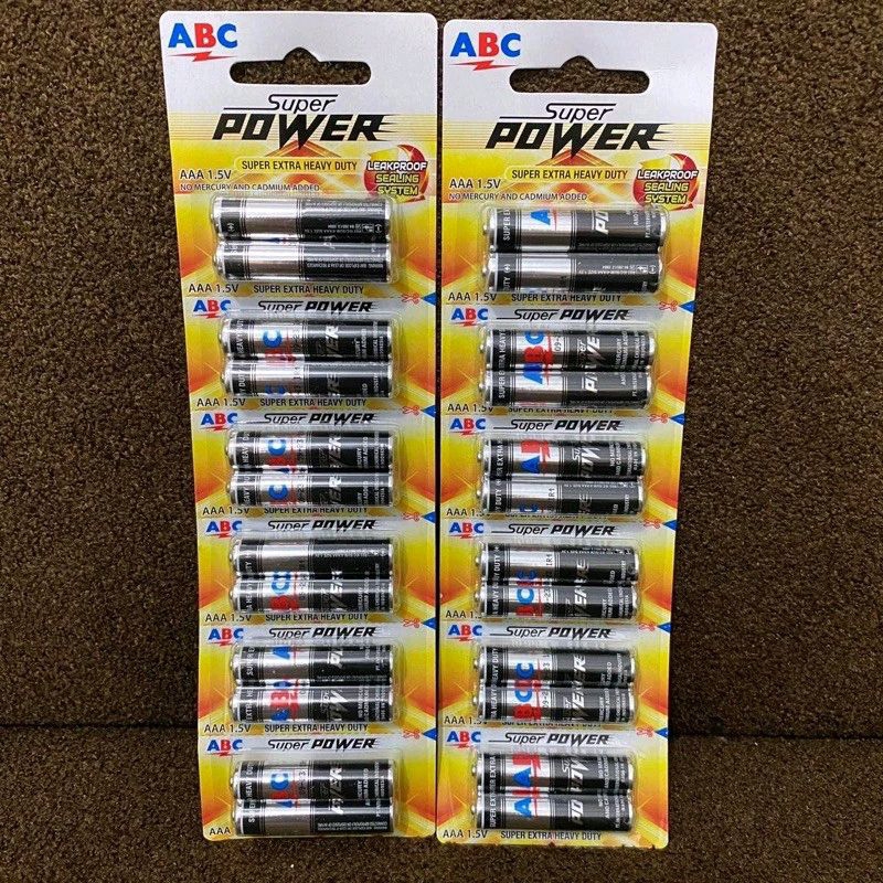 Jual BATERAI ABC SUPER POWER AAA / A3 / BATTERY ABC SUPER POWER AAA 1,5 ...