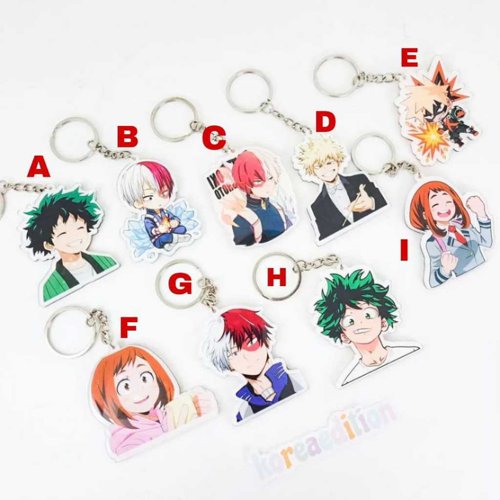 Jual Gantungan Kunci Keychain Keyring Akrilik Anime Boku No Hero My ...