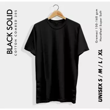 Kaos Polos Pendek Pria Wanita Catton Combet 30s