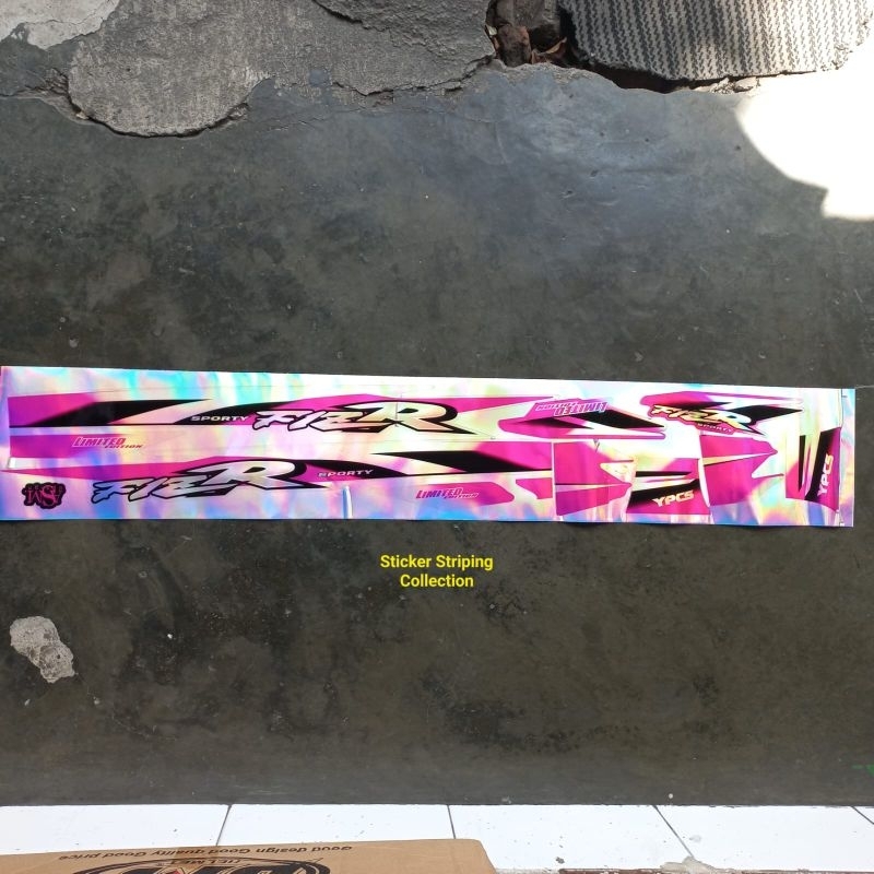 Jual Sicker Striping Motor Yamaha Fiz r Limited Edition Variasi Pink ...