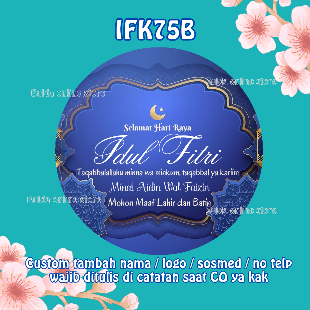 Jual Stiker / Hangtag / Kartu Ucapan Selamat Hari Raya Idul Fitri Mohon ...