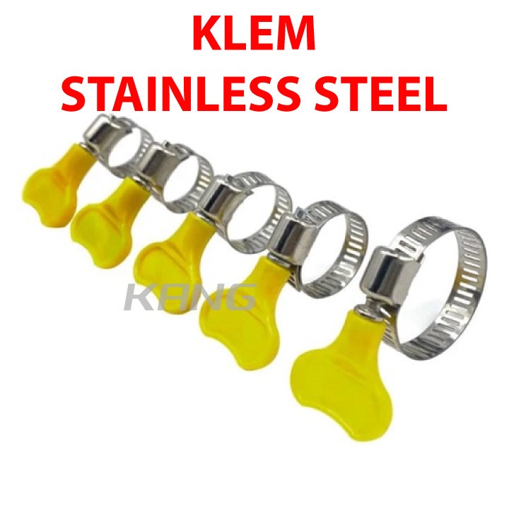 Jual Klem Kuping Selang Gas Air Penjepit Putar Hose Clamp Kompor