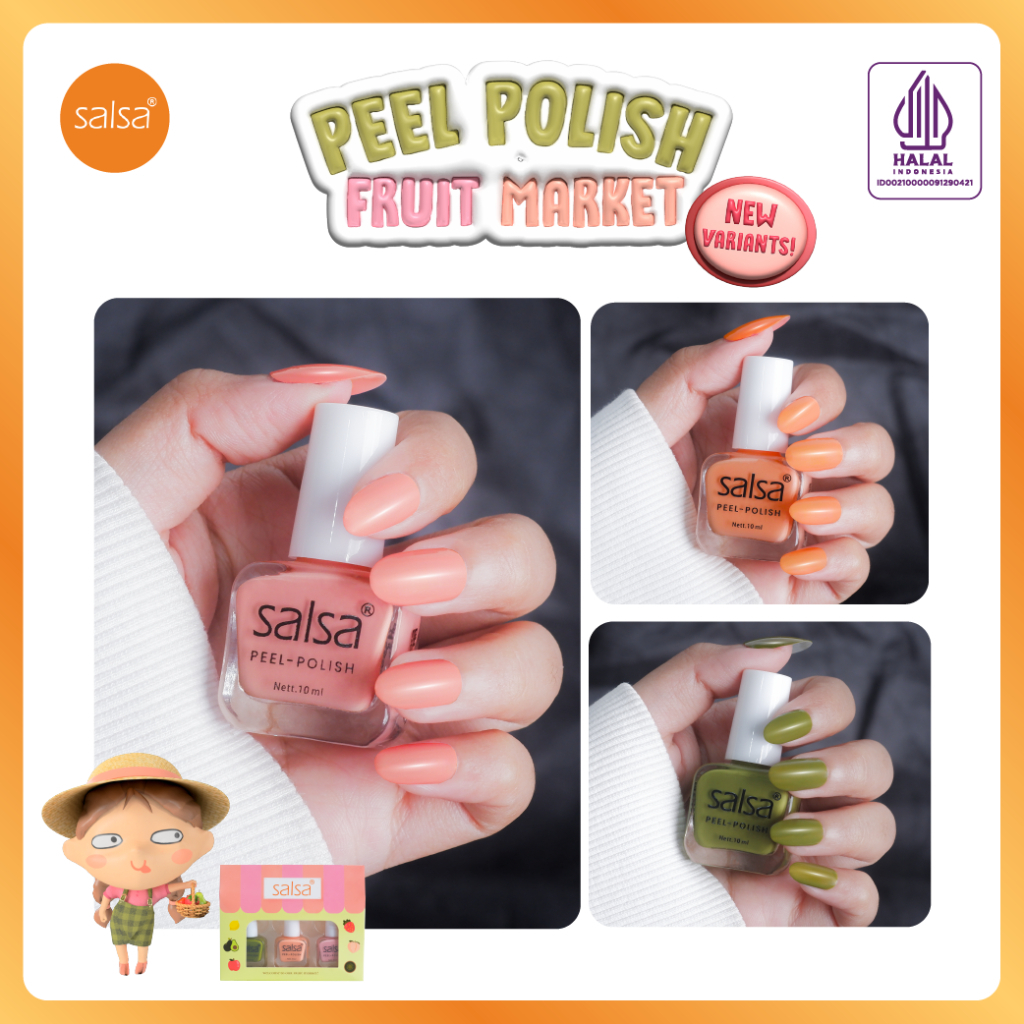 Jual Salsa Nail Polish Nude Series Matte Series Glossy Series Peel