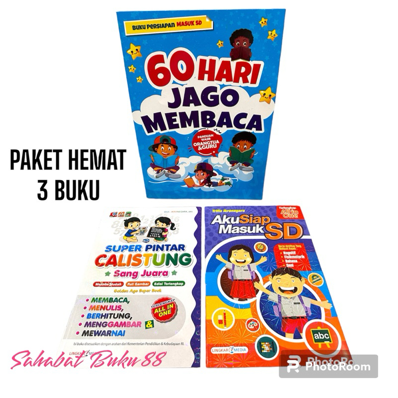 Jual PAKET HEMAT 3 BUKU BELAJAR MEMBACA BERHITUNG DAN PERSIAPAN MASUK ...