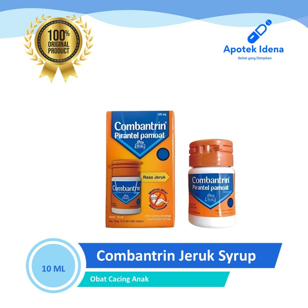 Jual Combantrin Jeruk Syrup 10 ml Obat Cacing Anak | Shopee Indonesia