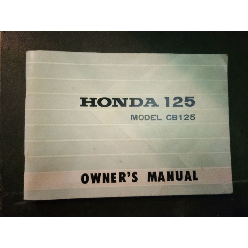 Jual Catalog Manual Book Buku Pedoman Panduan Honda Cb125 Twin Original ...