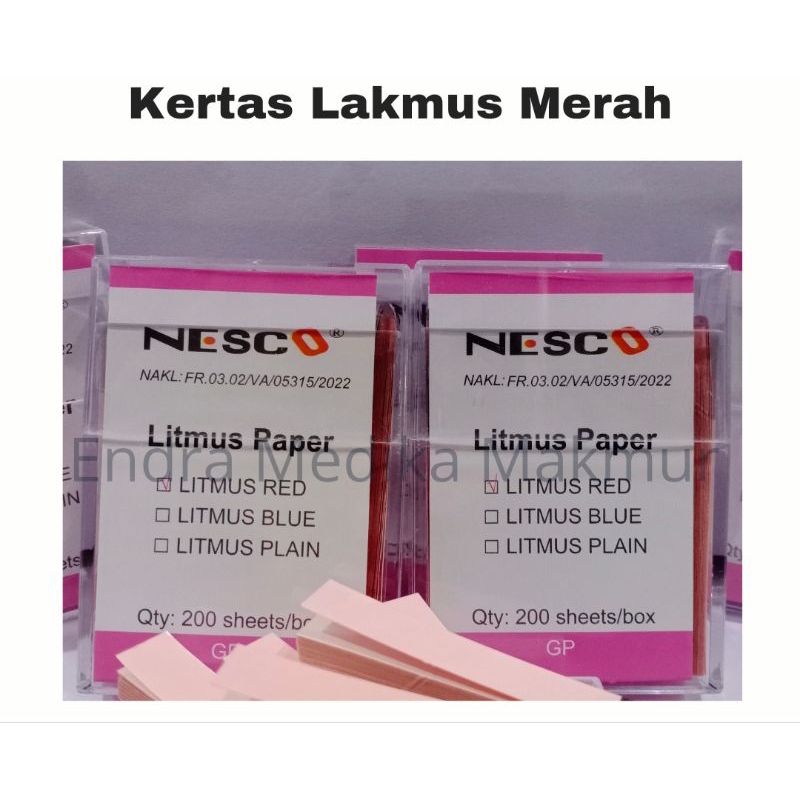 Jual Kertas Lakmus Merah Nesco Litmus Paper Shopee Indonesia