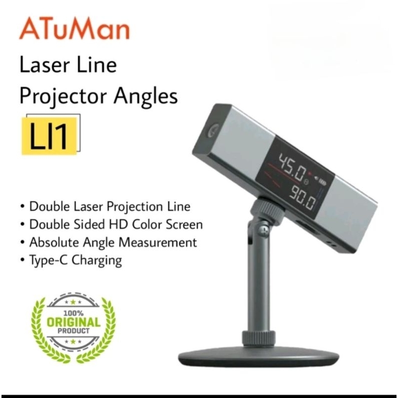 Jual Atuman LI1 Laser Projector Angle Pengukur Sudut Digital Dual ...